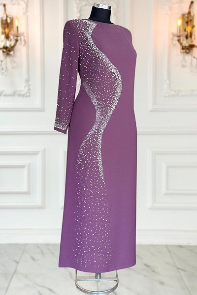 Amine Hüma Βραδινό φόρεμα Lavender Didar Hijab