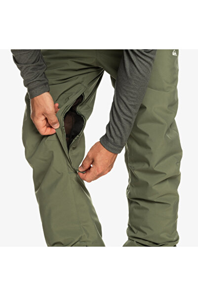 Quiksilver Estate Pt Men's Green Snowboard Pants Men's Snowboard Pants Eqytp03146