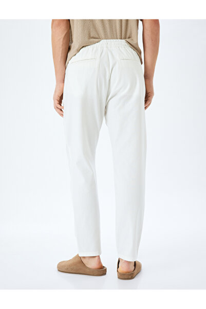 Koton Regular Fit Cotton Lace up Waist Chino Pants