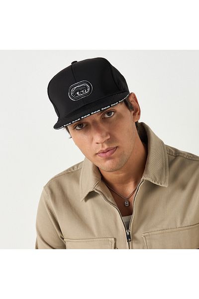 ECKO Logo Embroidered Cap With Buckled Strap Closure