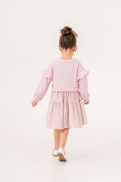 Eray Kids Rochie pentru fete cu imprimeu floral cu maneci cu volane