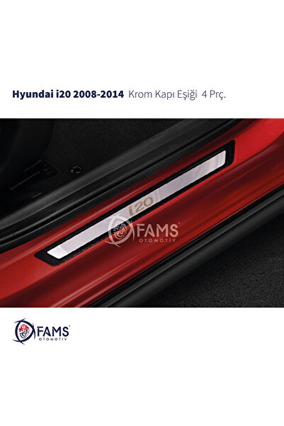 Leonacs Fams Otomotiv Hyundai i20 Uyumlu 2008-2014  Krom Kapı Eşiği  4 Parça ...