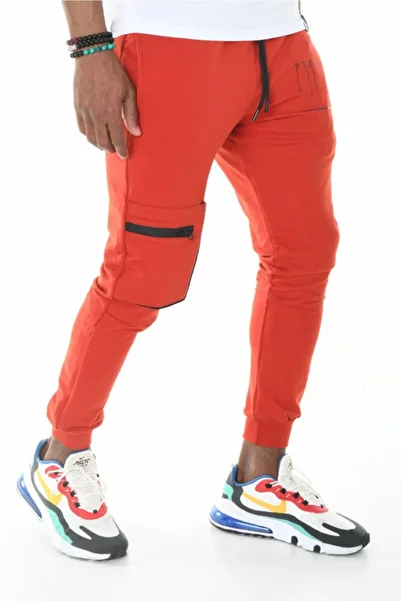 DAVID&GERENZO Ribbed Leg Cargo Pocket Tile Jogger Pants