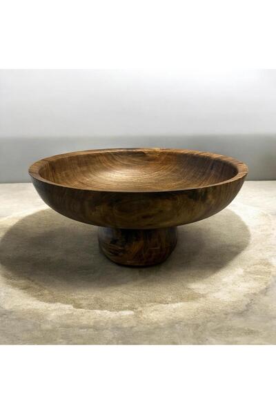 zagorwood Sunumluk, ceviz sunumluk, ayaklı sunumluk, meyvelik, salata kasesi,...