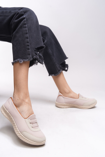 Riccon Tephseris Women's Ballerina Sneakers 001204 Cream