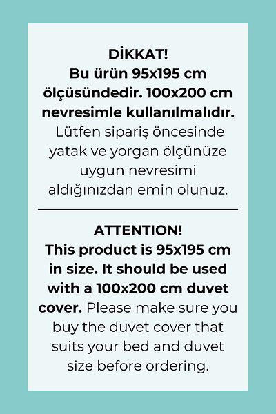 Tuğba Kuğu Montessori Duvet Cover Set - Little Deer Series, Letter g (100X200)