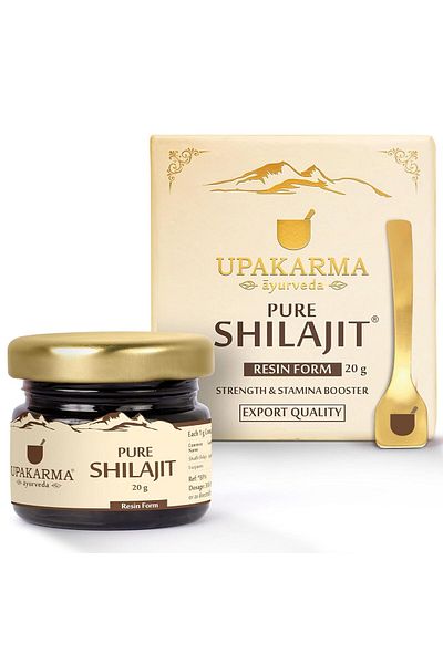 Upakarma Ayurveda Pure Soft Shilajit/Shilajeet Resin 20g
