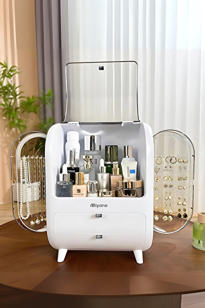 Genel Markalar Beyaz S30 Çok Fonksiyonlu Makyaj ve Takı Organizeri