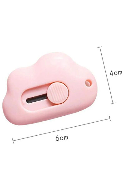 Vivaverse Pembe Bulut Model Mini Bıçak Açma Çakısı Taşınabilir Kağıt Kesme Of...