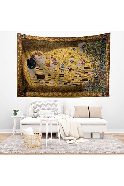 Else Dekor Gustav Klimt Kiss Tapestry - Covor Duar cu model Kiss