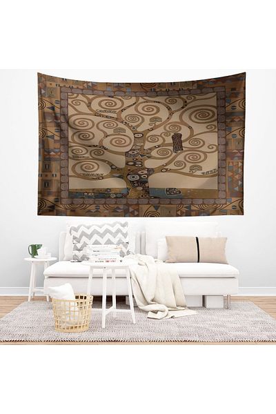 Else Dekor Gustav Klimt Tree of Life Pattern Tapestry - Wall Cover and Carpet