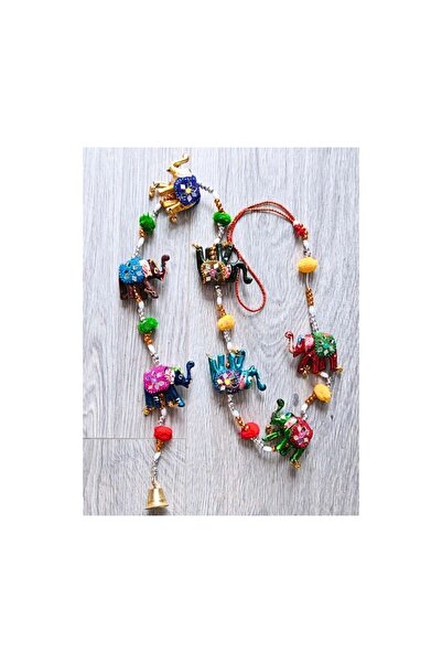 Lexi Bella 120 cm Colorful Metal Door - 7-Piece Mirrored, Figured Evil Eye Chunk and Abundance Ornament