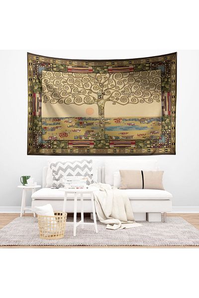Else Dekor Gustav Klimt Tree of Life Pattern Tapestry - Wall Cover and Carpet