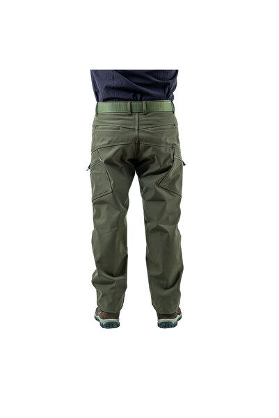 Asyaink Softshell Pants with Fleece Inside - Water Windproof - Savage - Khaki - Tactical Pants
