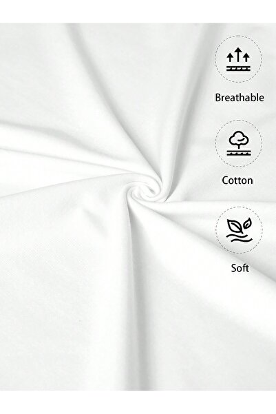 Jose Clothing Női fehér, saját mintás, nagy nyakú, túlméretezett póló