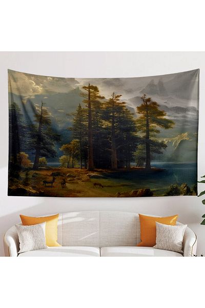 Else Dekor Forest Pattern Wall Cover - Landscape Tapestry Tapestry