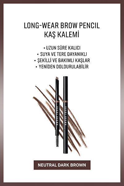 BOBBI BROWN Long-Wear Brow Pencil Kaş Kalemi-Neutral Dark Brown
