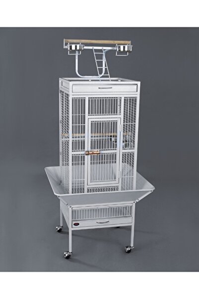Dayang Papağan Kafes Ayaklı 45.7x45.7x156cm Beyaz