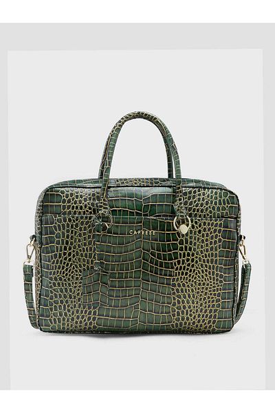 Caprese Miranda Women Handbag |women Laptop Bag Perfect For Daily Use|large| Green