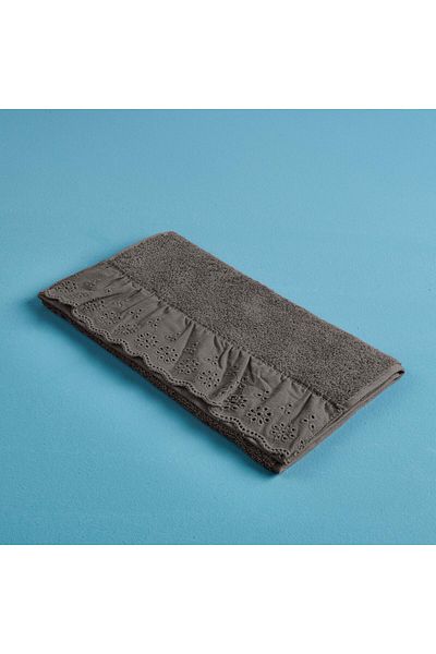 Evidea Soft Ruffle Hand Towel - Anthracite - 30X50 cm