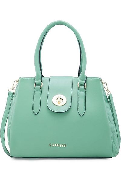 Caprese Sabrina Women Handbag|office Satchel Shoulder Bag For Women| Medium| Mint