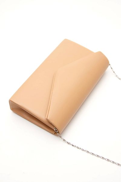 MFT AYAKKABI Set pantofi și genți cu toc subțire de vară pentru femei Nude Color - 10 Cm