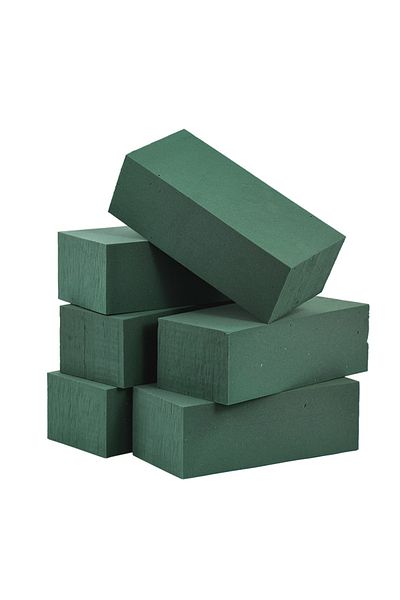 Choice 3pcs Green 3/6pcs Wet Fresh Floral Foam Blocks For Wedding Party Flower Arrangement Decoration Styro