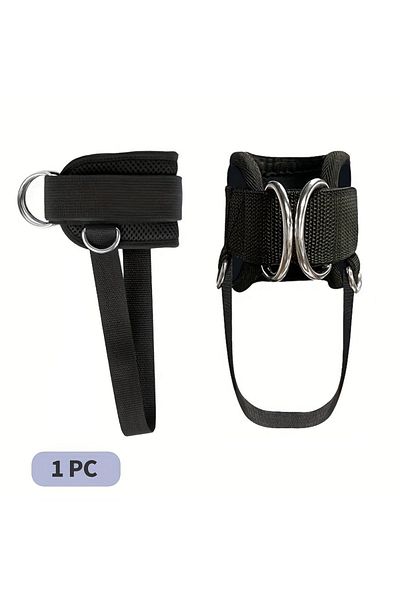Choice Black-1pc 1pc Padded Ankle Straps Ankle Straps For Cable Machines Double D-ring Fitness Ankle Cuffs