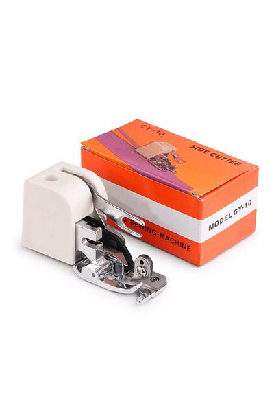 Choice White Overlock Sewing Machine Side Trimmer Presser Diy Press Foot For All Low Shank Sewing Machine A