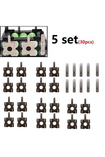 Choice 30pcs Spots Welding Nickel Plates 5Set Battery Plating Nickle Sheet For Makitas Nickel Plated Ste...