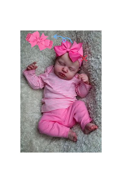 Choice Cloth Body Doll With Random Hairband MRB 50CM Already Finished Reborn Baby LouLou Asleep Doll Lifeli