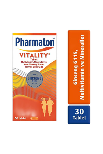 Pharmaton Vitality 30 Tablet - Ginseng G115, Multivitamin Ve Mineraller