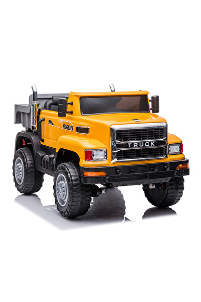 Fab N Funky Stylish Rechargeable Battery Ride On Truck - Yellow