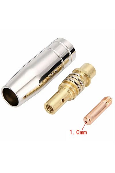 Choice 1.0mm 3pcs/set Welder Nozzle Part Kit 15ak Conductive Tip Nozzles Contact Tips For Mig Welding Torch