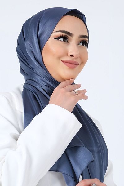 HAREM SCARF Șal din satin de cristal INDIGO Harem Scarf