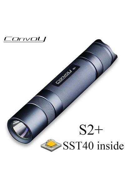Choice Black 5000k Convoy S2 Plus Sst40 Flashlight Linterna Led High Powerful 18650 Flash Light 1800 Lumen