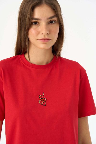 WWF Market Coral Snake Light Weight T-Shirt - Red