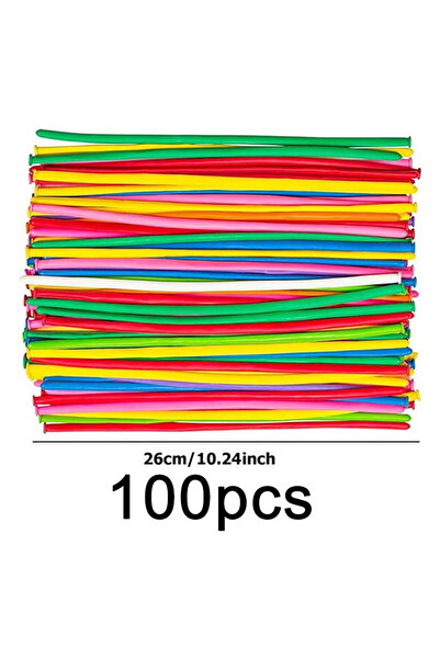 Choice أخرى 100 قطعة ChangTiao 50/100 قطعة بالونات طويلة شريطية الشكل ملونة م...