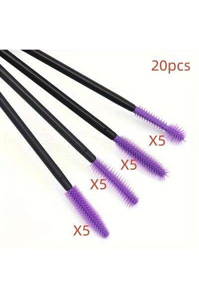 Choice Purple 20pcs Silicone Sewing Machine Cleaning Brush, Reusable, For Difficult To Clean Corners And Ga