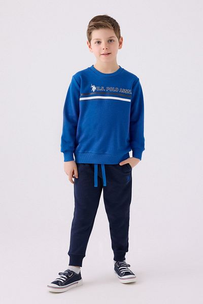 U.S. Polo Assn. Отбор за момчета - възраст 4-15 години, лицензиран US Polo ASSN, Saxe Blue
