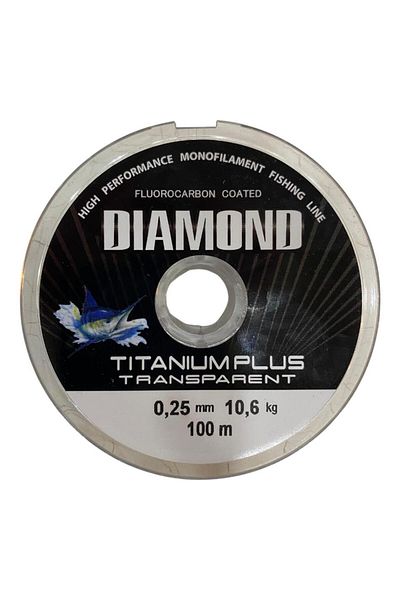 BAUER Diamond Titanium Plus 0.25 mm 100 Mt Reel Fishing Line - Color: Smoked 10.6 kg