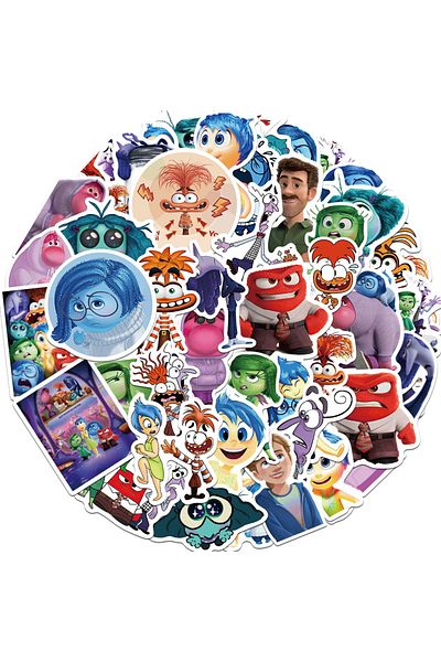 Choice 100pcs 10/30/50/100pcs Disney Anime Inside Out Stickers Decals Laptop Skateboard Phone Fridge Scrapb