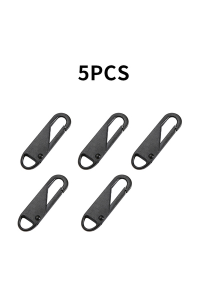 Choice 3.7 سم أسود 5 قطع 5 قطع سحّاب بديل طقم إصلاح سحّاب منزلق سحّاب عالمي