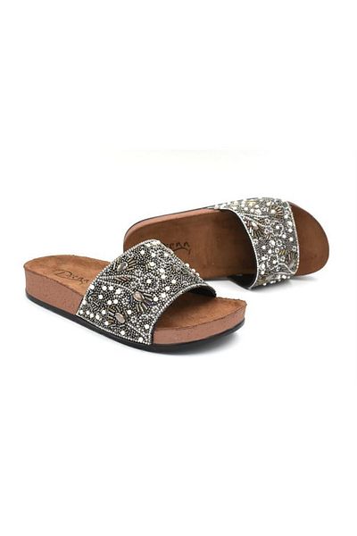 Pienn 20050-006 Γυναικείες Πέτρινες Παντόφλες Comfort Floral