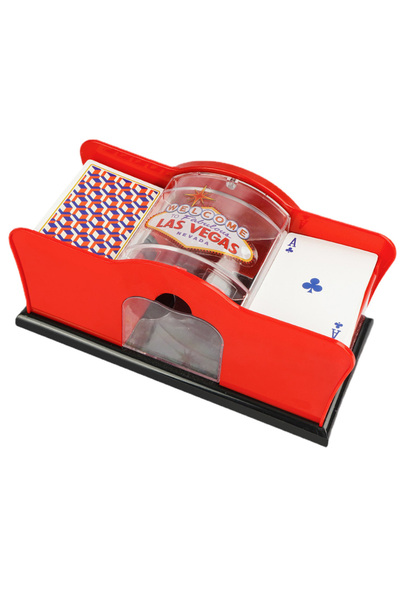 Choice آلة خلط أوراق البوكر اليدوية الحمراء، آلة خلط أوراق البوكر اليدوية، خل...