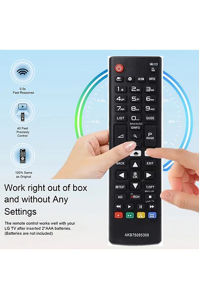 Choice Black Akb75095308 Universal Remote Control For Tv32lj610v 43uj634v 49uj634v 55uj634v 65uj634v 43uj63