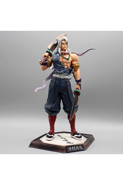 Choice No Box 32cm Demon Slayer Anime Figure Uzui Tengen Gk Statue Figurine Pvc Model Doll Collection Deskt