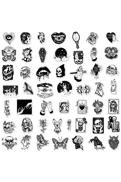 Choice ملصقات قوطية 50 قطعة، ملصقات مقاومة للماء والألوان، لأجهزة الكمبيوتر ا...