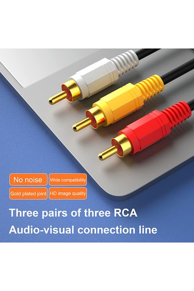 Choice كابل صوت وفيديو AV مركب من 3RCA ذكر إلى 3 RCA ذكر، 3X RCA للبيع بالتجزئة والجملة 1.5 متر 3 متر 5 متر ...
