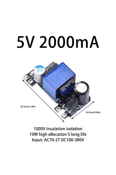 occkic 5v 2000ma Ac-dc 5v 1000ma 2000ma 5w 10w Precision Buck Converter Ac 220v To 5v Dc Step Down Transfor